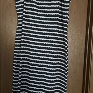 Black and White Striped Dress